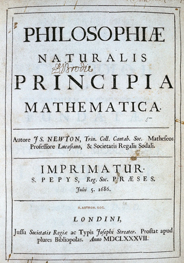 Isaac Newton’s revolutionary work Philosophiæ Naturalis Principia Mathematica